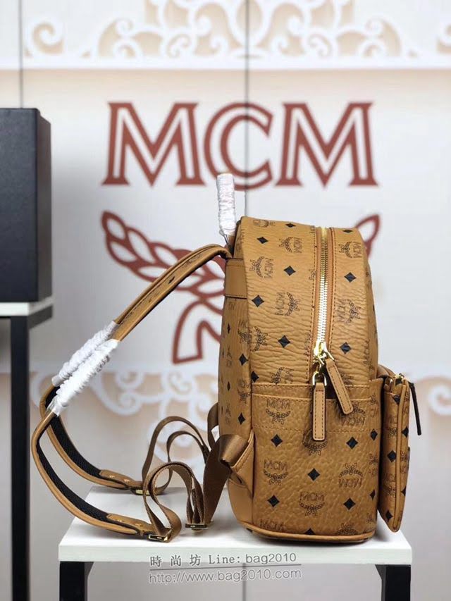 MCM雙肩包 原單 5933小號 Trilogie Stark子母包 實用百搭 MCM經典印花 限量款 可拆卸口袋後背包  mdmc1047
